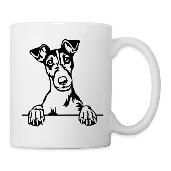 Fox Terrier Head - Mug - white - Right