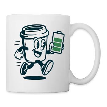 Caffeinated Battery Buddy - Mug - white - Right