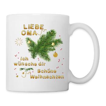 Dear grandma, I wish you a Merry Christmas - Mug - white - Right