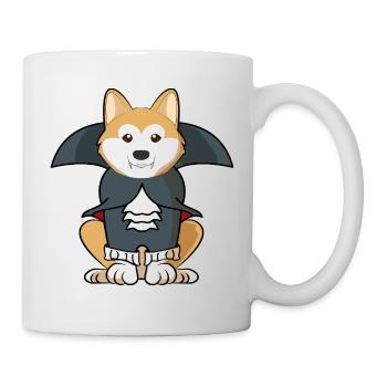 Akita Inu Vampire Halloween Chien Costume Spooky Pet - Mug blanc - blanc - Droite