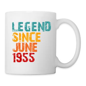 Legend 1955 Geschenke zum 70. Geburtstag für Männer Frauen 70 - Tasse - Weiß - Rechts