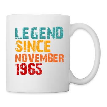 Legend 1965 Geschenke zum 60. Geburtstag für Männer Frauen 60 J - Tasse - Weiß - Rechts