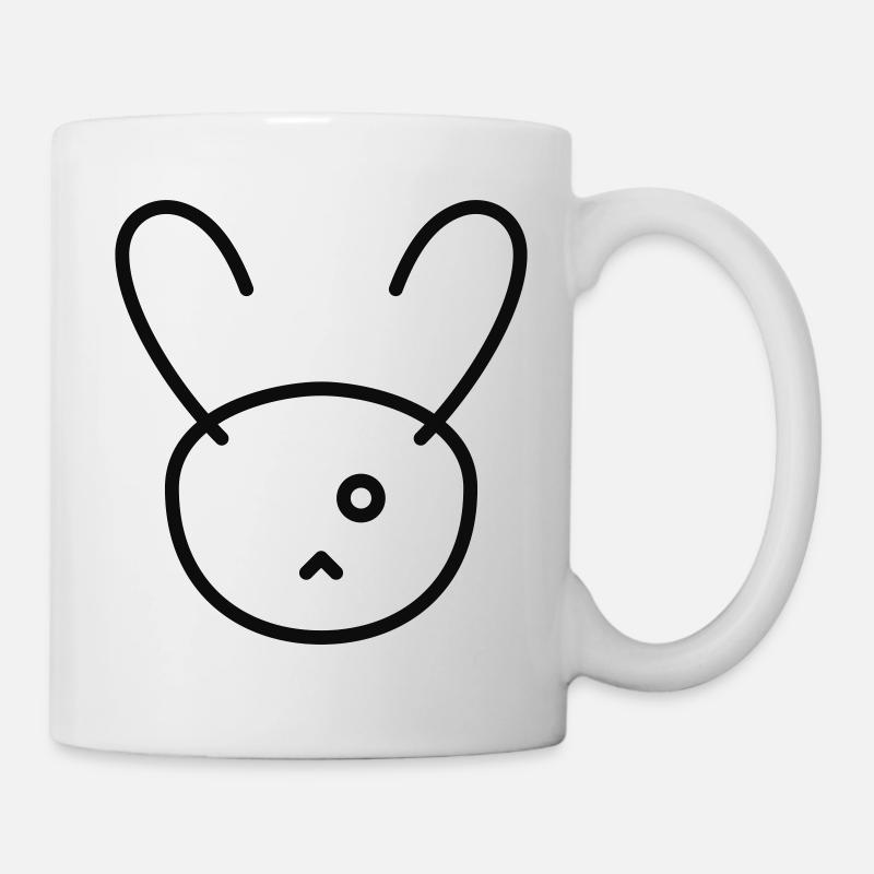 Lapin minimal - Mug blanc - blanc