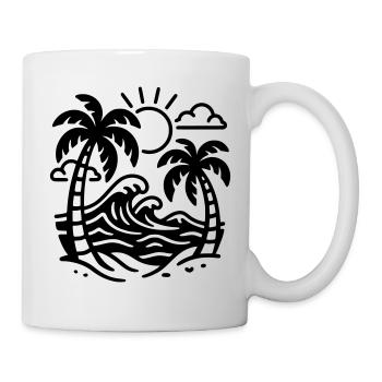 Urlaub - Tasse - Weiß - Rechts