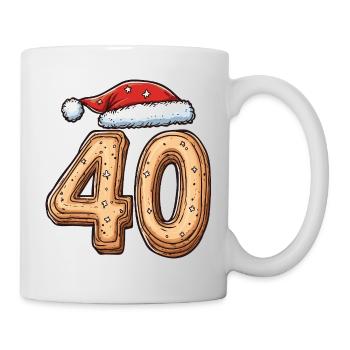 40 Number Biscuit Christmas - Mug - white - Right