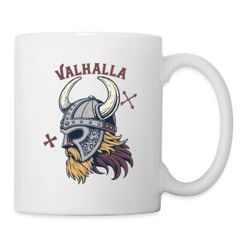 Stolzer Valhalla Viking Helm - Tasse - Weiß - Rechts