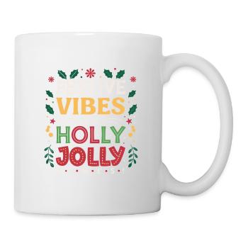 Festive Vibes and Happy Holidays - Mug - white - Right