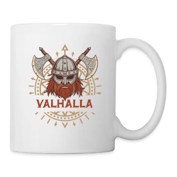 Valhalla Wikingeraxt & Bart - Tasse - Weiß - Rechts