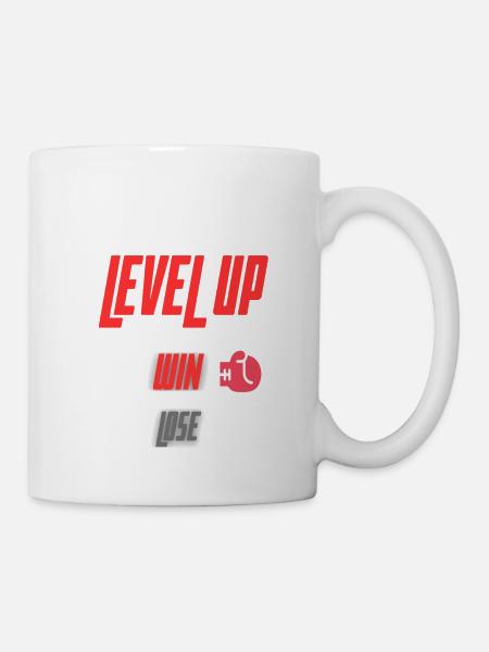 Level Up Win Lose Sports game design - Mug - white
