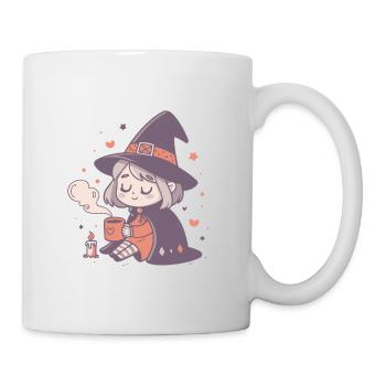 Sorcière douillette au mug chaud - Mug blanc - blanc - Droite