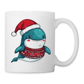 Wal Weihnachten - Tasse - Weiß - Rechts