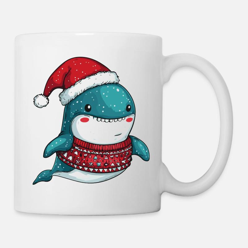 Wal Weihnachten - Tasse - Weiß