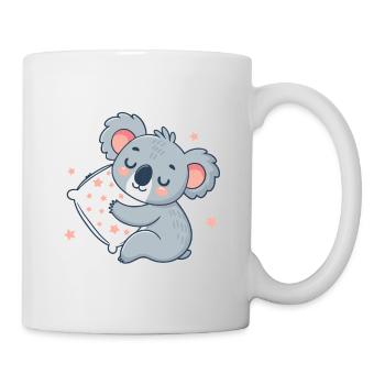 Cuddly Koala Pastel Star Pillow - Mug - white - Right