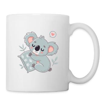 Koala Süßes Lesen und Umarmungen - Tasse - Weiß - Rechts