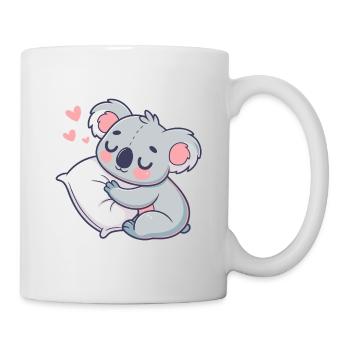 Koala Câlin Coeur Doux - Mug blanc - blanc - Droite