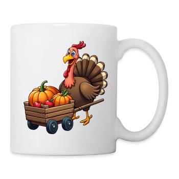 Thanksgiving Drôle Dinde de Thanksgiving - Mug blanc - blanc - Droite