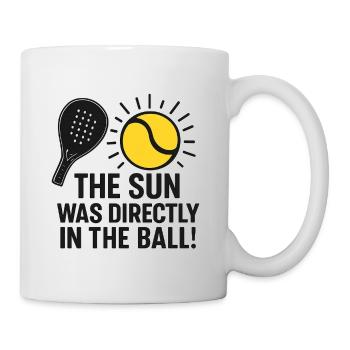 Le ballon était au soleil... Padel - Mug blanc - blanc - Droite