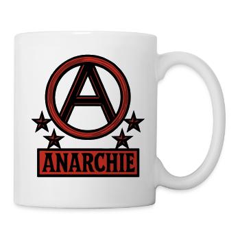 Anarchie – Punk – Revolution - Tasse - Weiß - Rechts