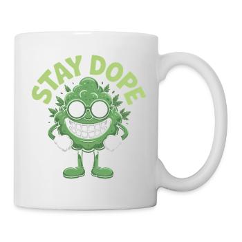 Stay D*pe - Mèmes Amusants Sur Le Cannabis - Mug blanc - blanc - Droite