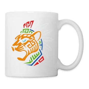 Tribal Tiger – Powerful ethnic design - Mug - white - Right