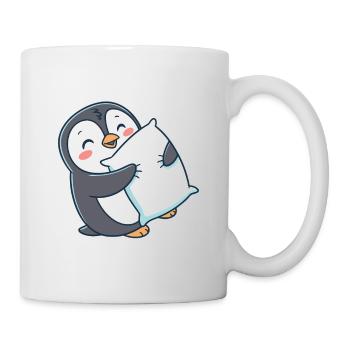 Penguin Heart & Soft Pillow - Mug - white - Right