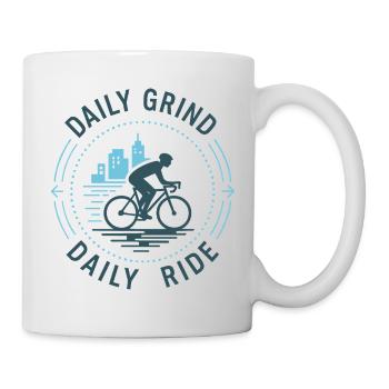Train-train quotidien – Trajet quotidien - Mug blanc - blanc - Droite