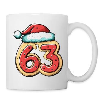 63 Number Biscuit Christmas - Mug - white - Right