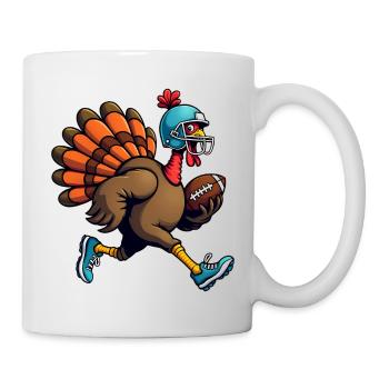 Thanksgiving Football Turkey - Mug - white - Right