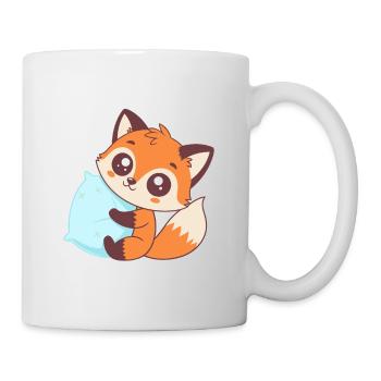 Cozy Fox with Blue Pillow - Mug - white - Right