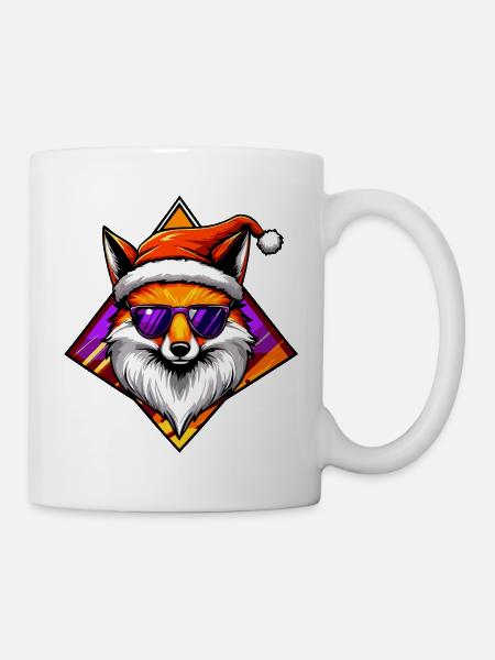 Fuchs Santa Swag - Tasse - Weiß