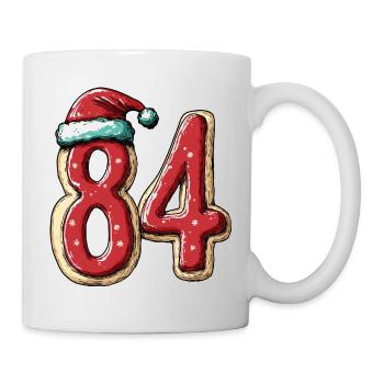 84 Numéro Biscuit Noël - Mug blanc - blanc - Droite