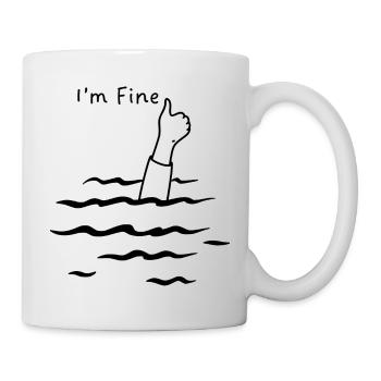 I'm fine humor - Mug - white - Right