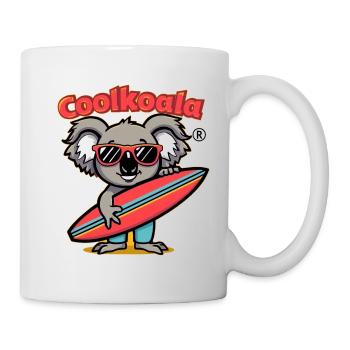 Koala Surfer mit Sonnenbrille - Tasse - Weiß - Rechts