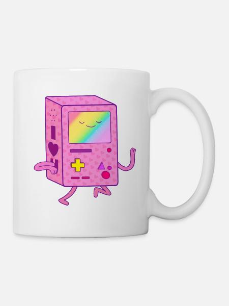 Dancing Pink Gaming Robot - Mug - white