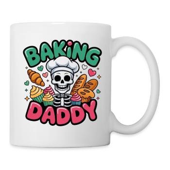 Baking Daddy Totenkopfkoch - Tasse - Weiß - Rechts