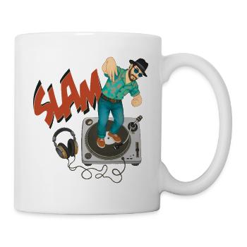 SLAM GUY – nette Leute - Tasse - Weiß - Rechts