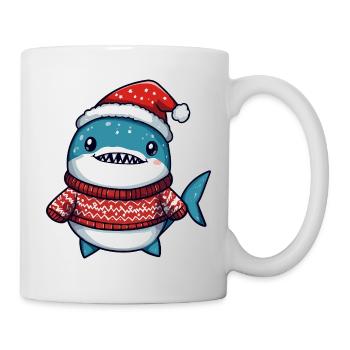 Shark Christmas Xmas - Mug - white - Right