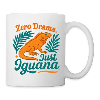 Zero Drama Iguana - Tasse - Weiß - Rechts