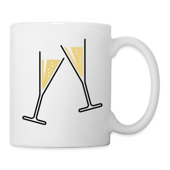 2 Sektgläser (Sekt / Trichter / Offen / 2C) - Mug - white - Right