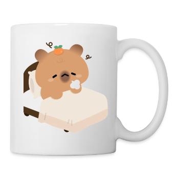 Sleepy Capybara in Cozy Bed - Mug - white - Right