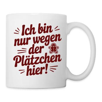 Funny cookie saying for Christmas & Advent - Mug - white - Right