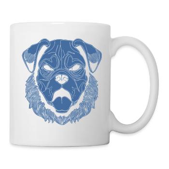 Hund - Tasse - Weiß - Rechts