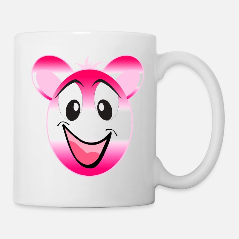 Pink Panda Lächeln - Tasse - Weiß
