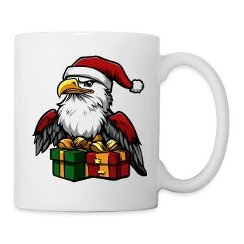 Adler Weihnachten Geschenke - Tasse - Weiß - Rechts