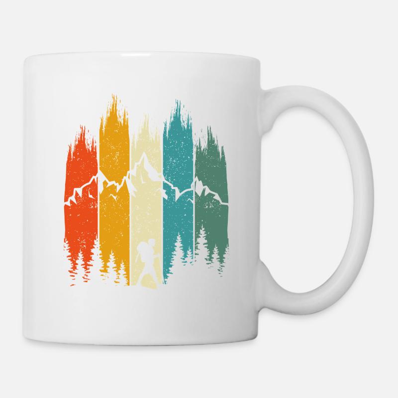 hiking lover Hiker Gift Camping Camper - Mug - white