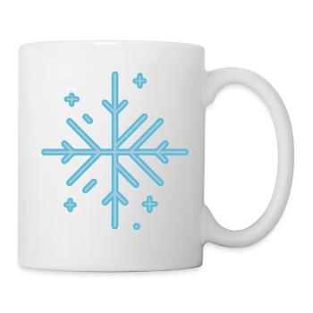 FLOCON DE NEIGE - Mug blanc - blanc - Droite