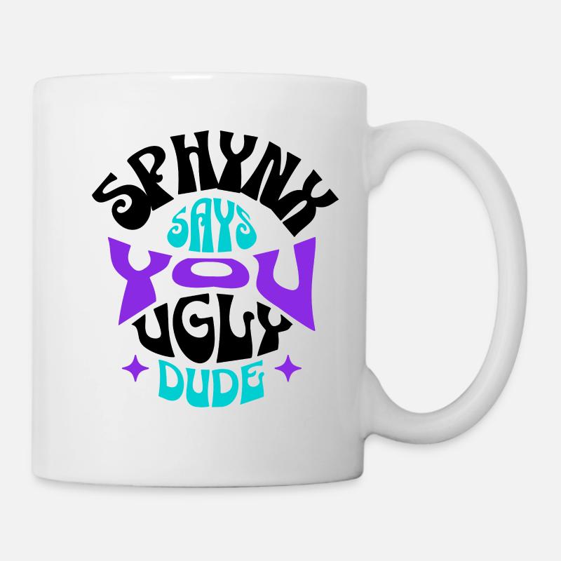 Sphynx Cat Drôle - Mug blanc - blanc