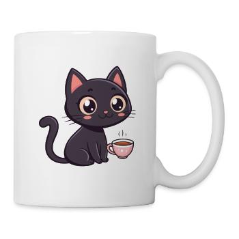 Black Cat Sweet Coffee - Mug - white - Right