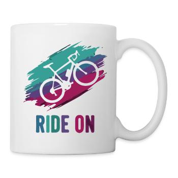 Rainbow Bike Ride On - Mug - white - Right