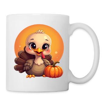 Thanksgiving Truthahn Baby - Tasse - Weiß - Rechts